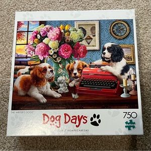 Buffalo Games 750 Piece Jigsaw Puzzle Dog Days: The Writer's Dogs